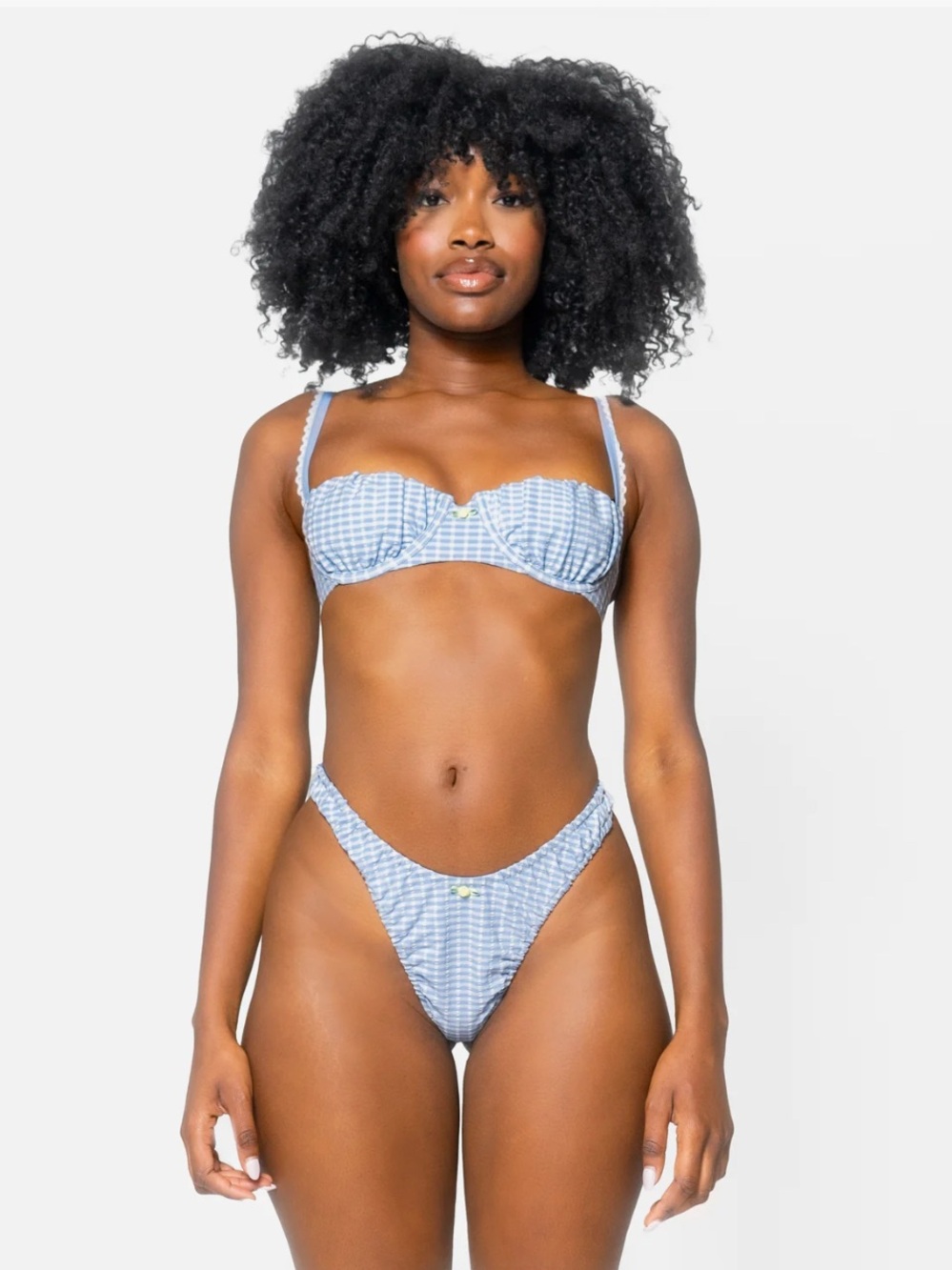 Four Three Seven Delphine Gingham Bikini SET